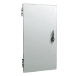 hinged door
