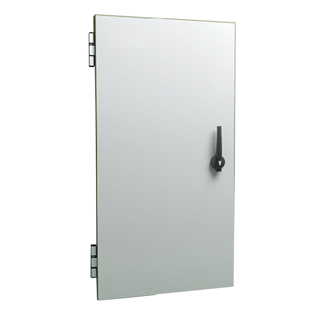 hinged door